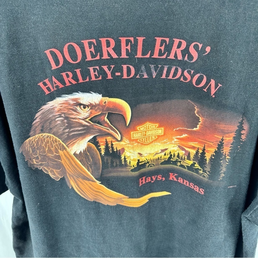 Harley Davidson Men’s Hays Kansas Black T Shirt Size XL - Picture 5 of 7